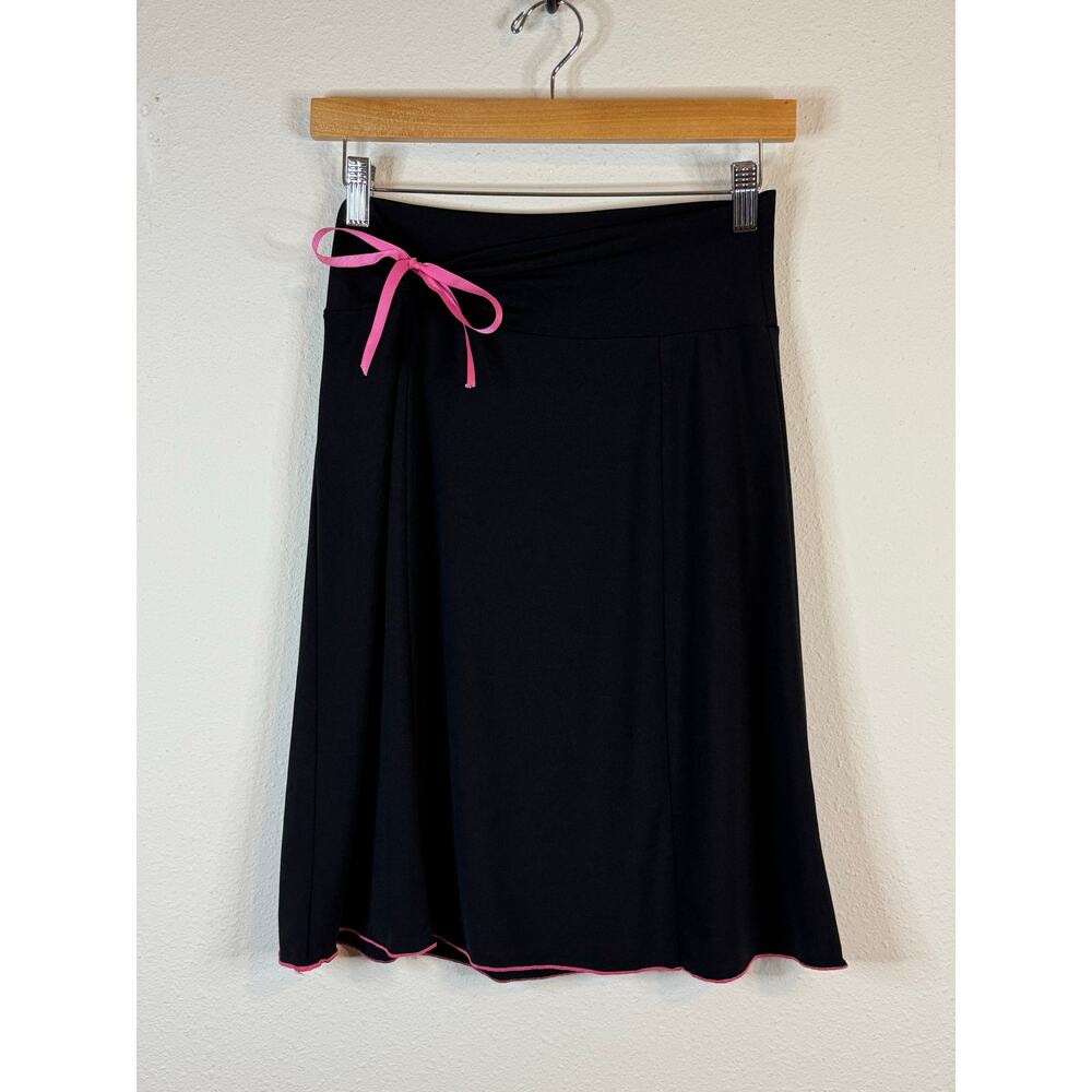 Vintage Y2K Tracy Evans Limited Stretch Knee Length Black Pink Bow Baby Doll